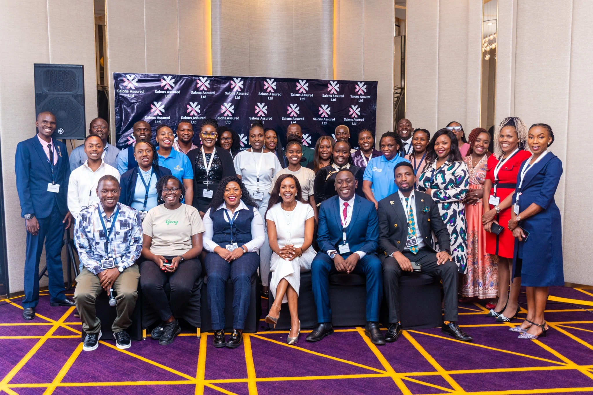 Salons Assured community and beauty business professionals at an industry event
