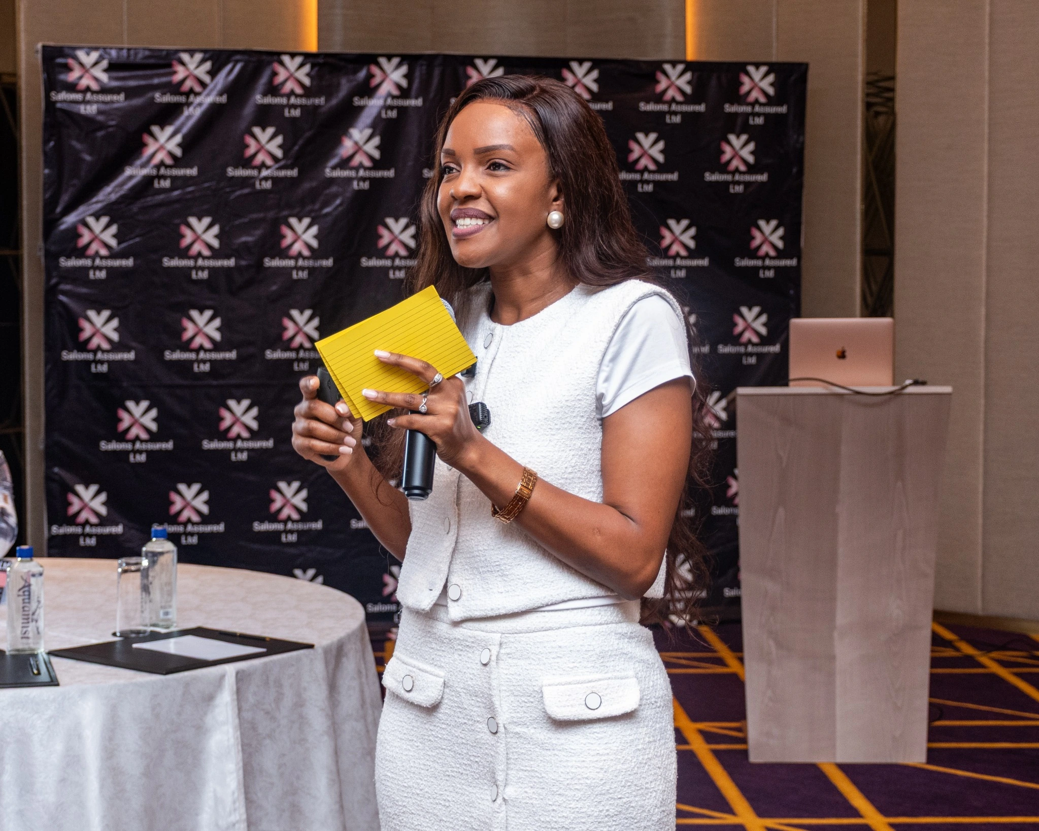 Salons Assured facilitator leading a beauty business growth session