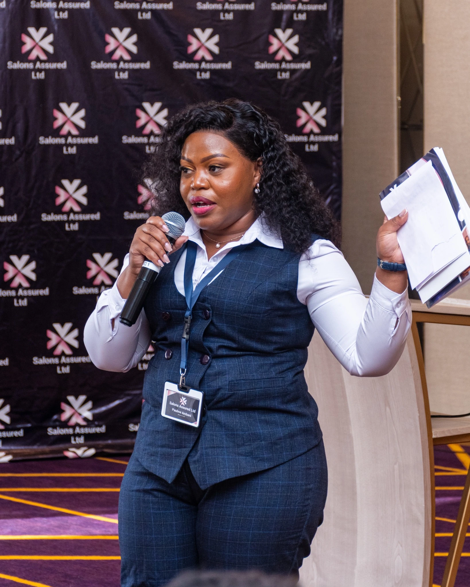 Salons Assured facilitator leading a private beauty business training session