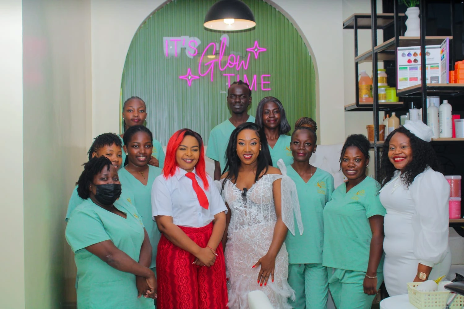Professional salon team supported through beauty industry recruitment